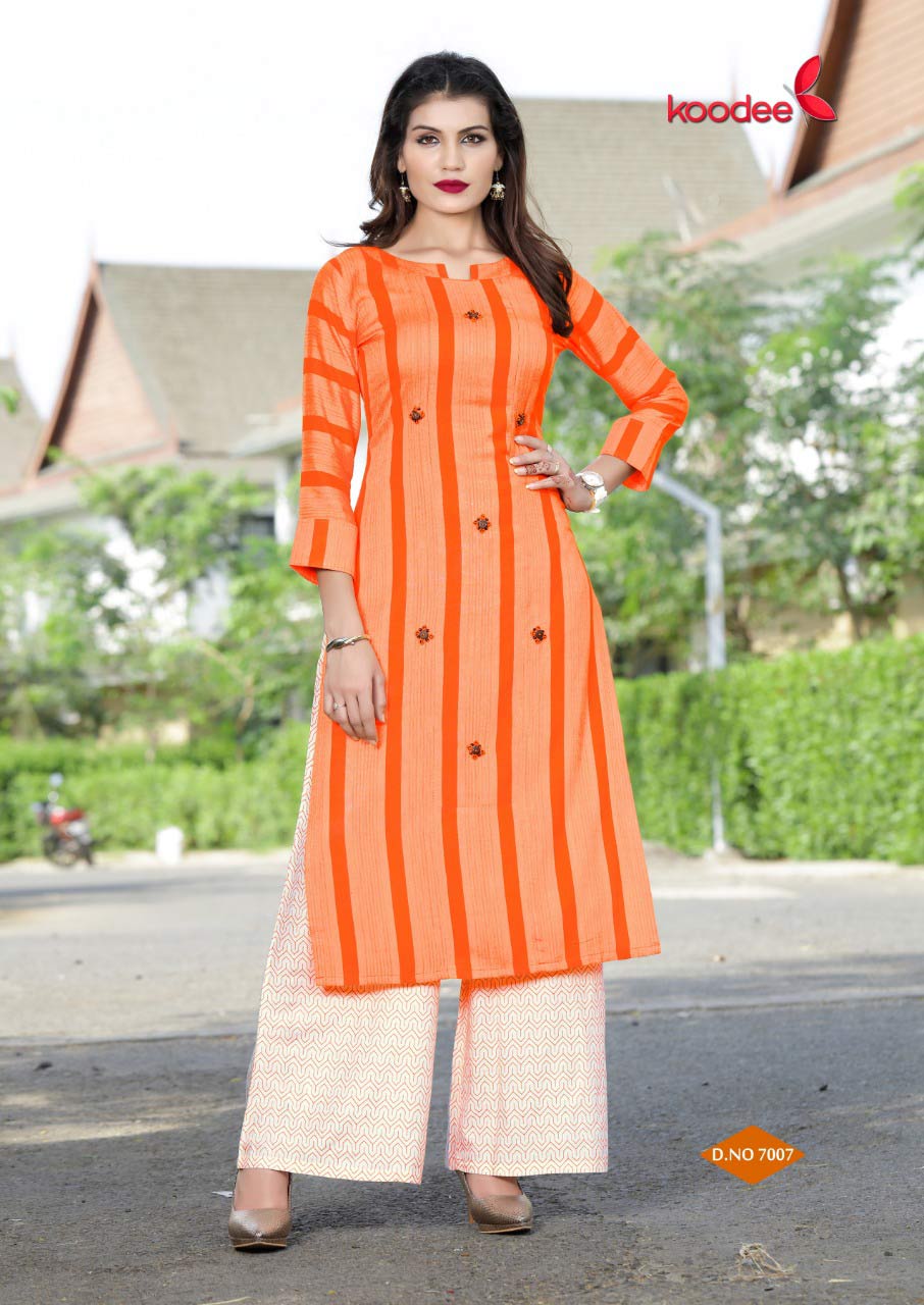 Pehchan Vol-1 Koodee Screen Print Palazzo Wholesale Kurti Pehchan Vol-1 Koodee Screen Print Palazzo Wholesale Kurti